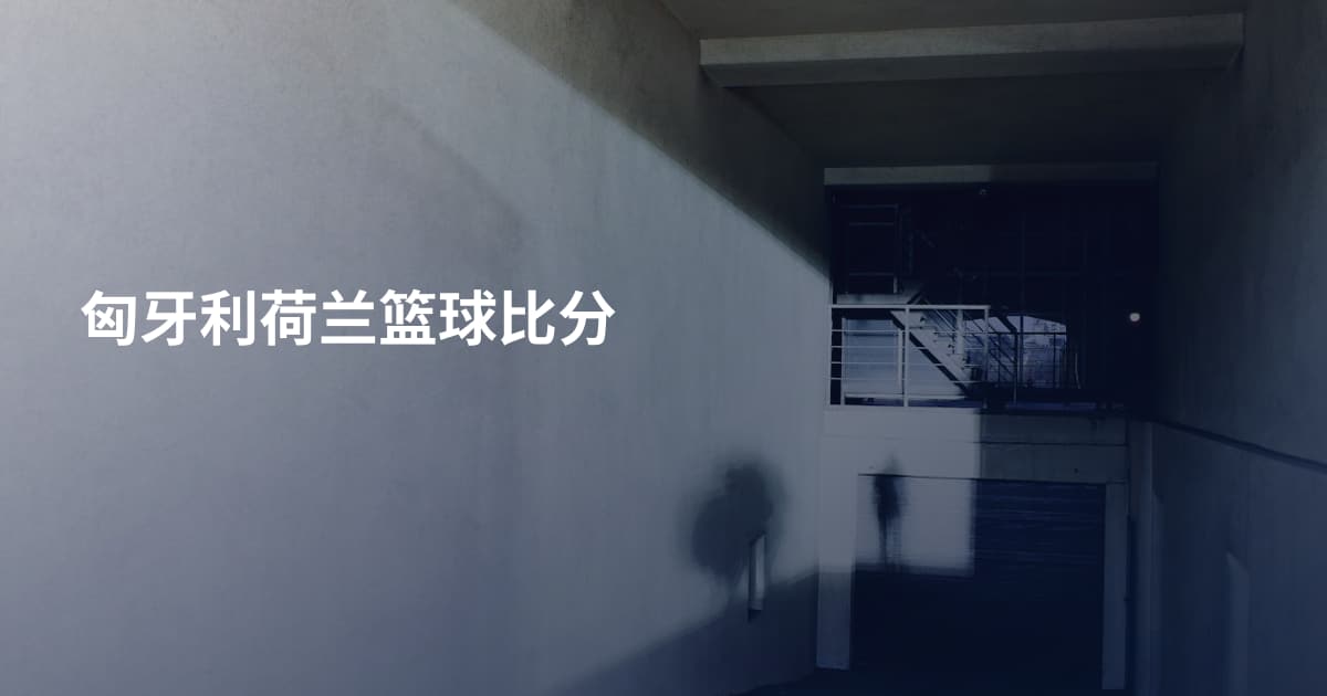 匈牙利荷兰篮球比分