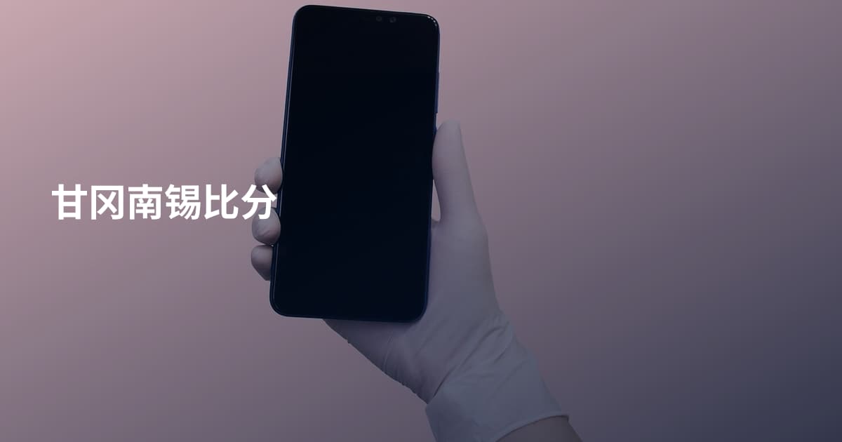 甘冈南锡比分