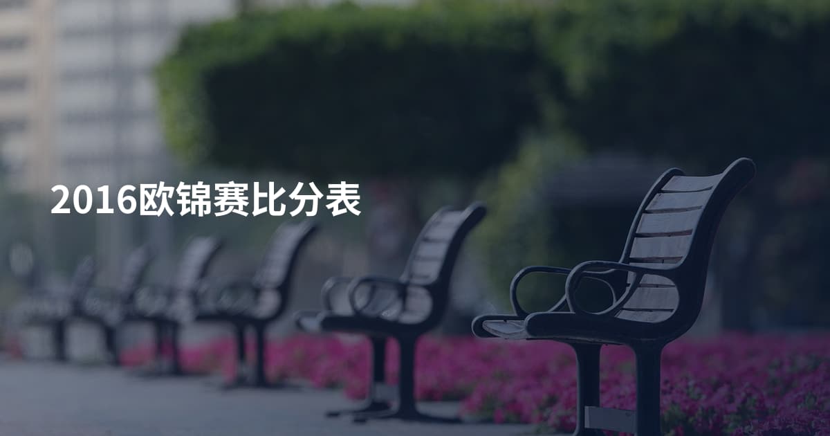 2016欧锦赛比分表