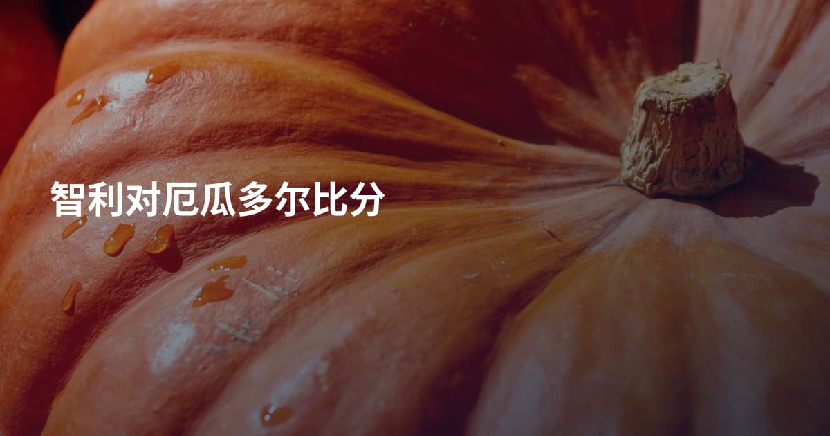 智利对厄瓜多尔比分