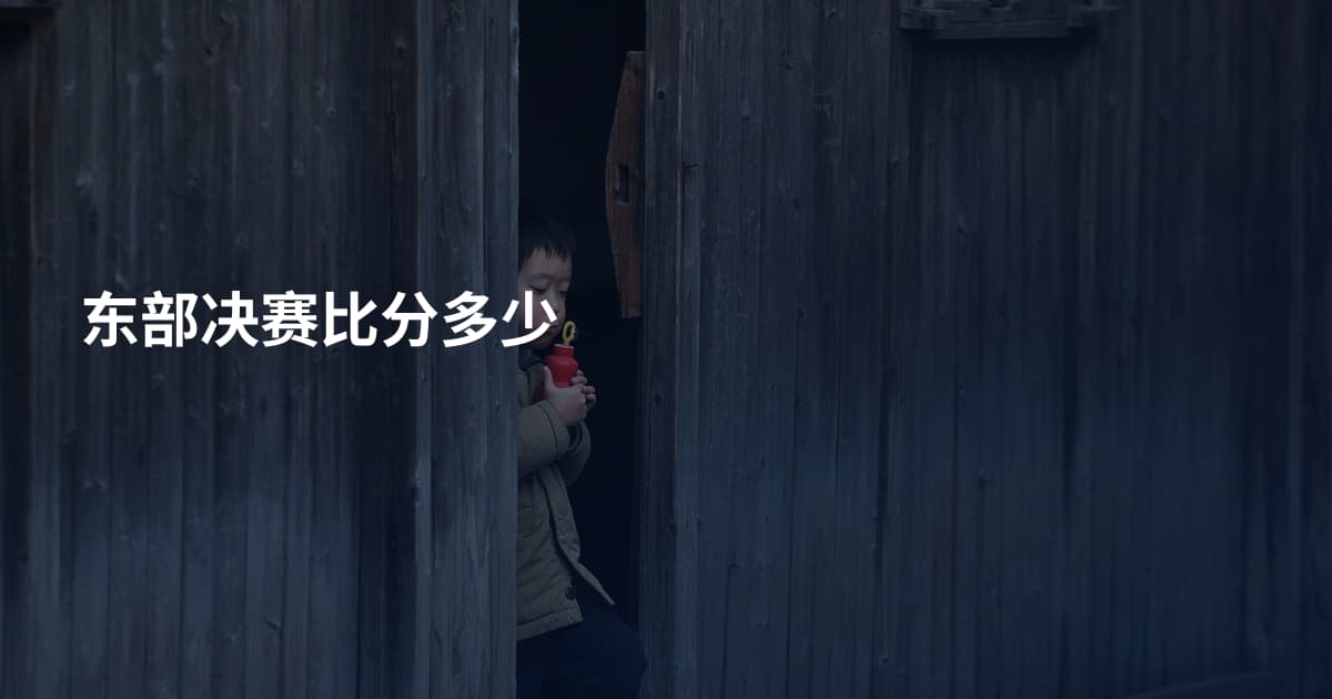 东部决赛比分多少