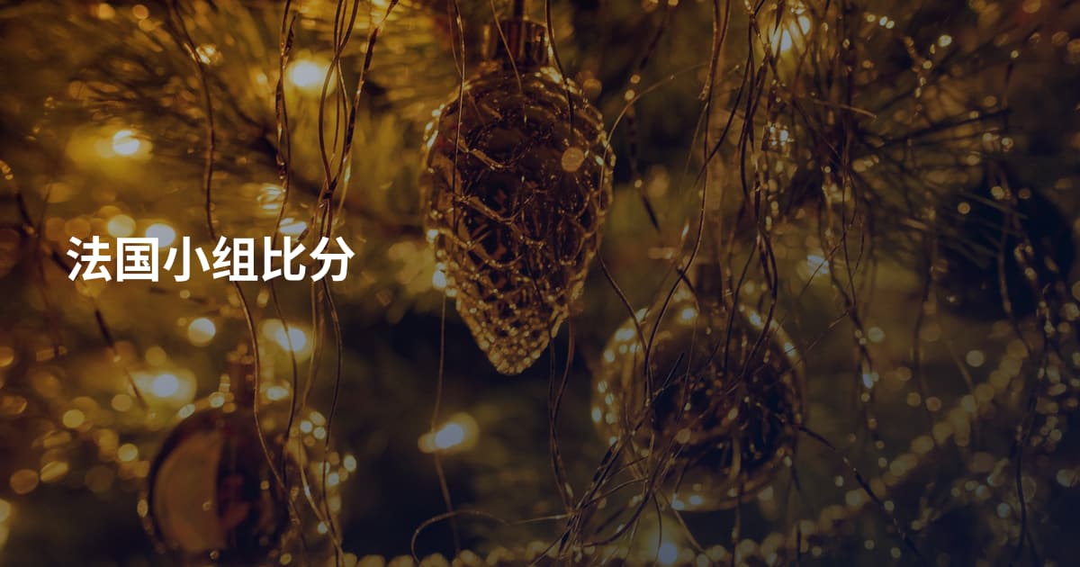 法国小组比分