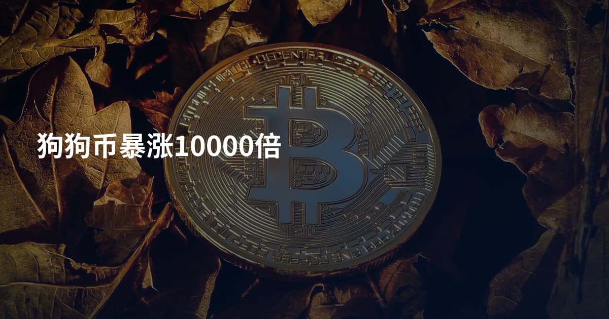 狗狗币暴涨10000倍