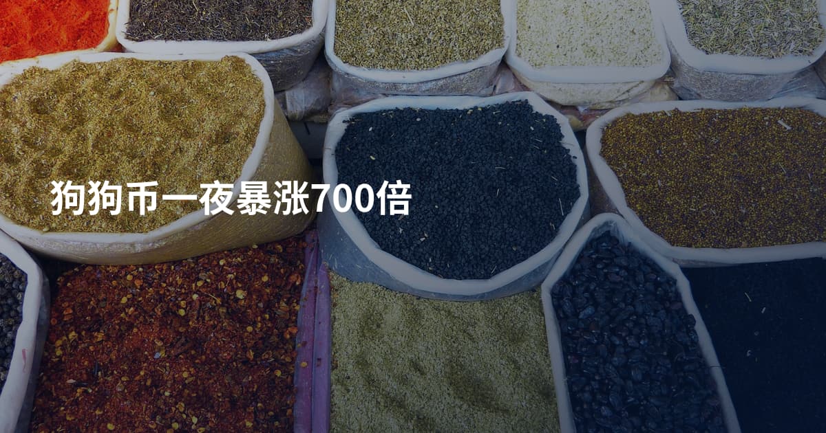 狗狗币一夜暴涨700倍
