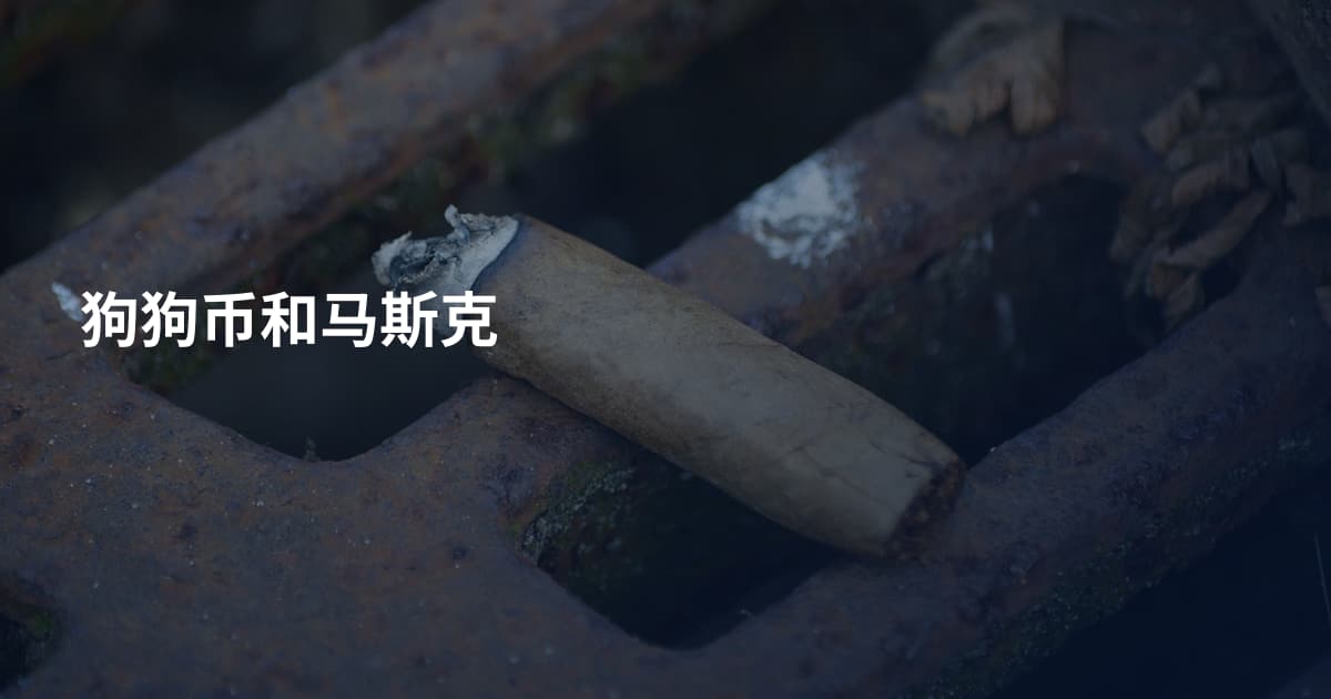 狗狗币和马斯克