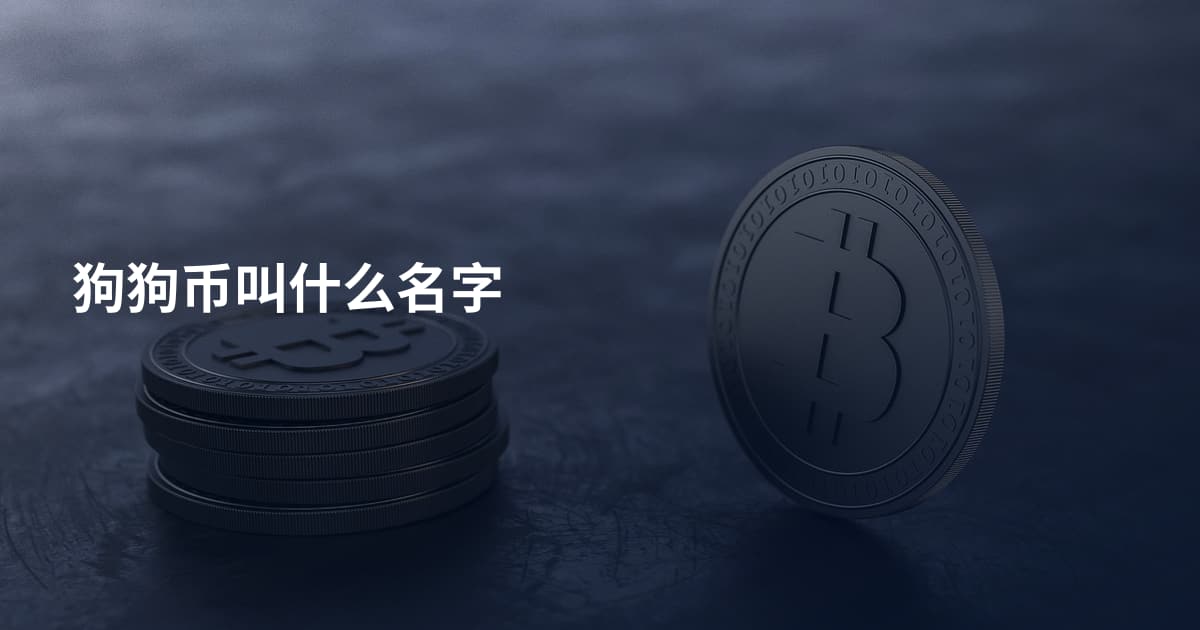 狗狗币叫什么名字