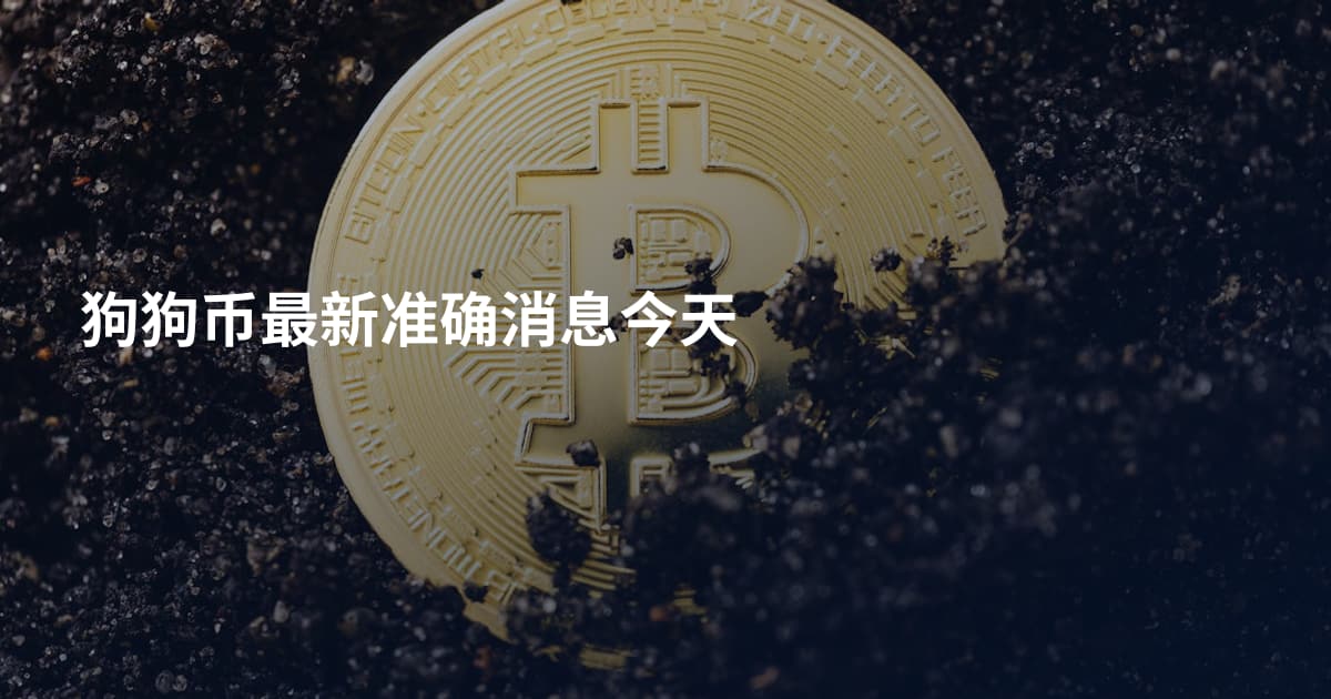 狗狗币最新准确消息今天