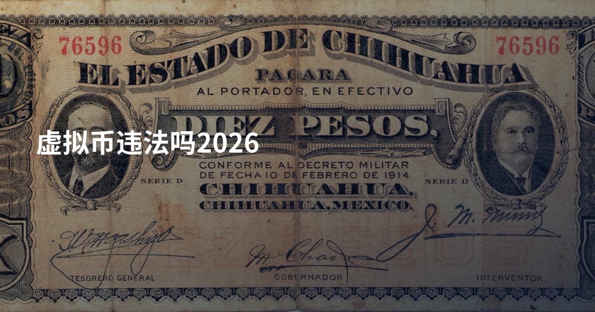 虚拟币违法吗2026