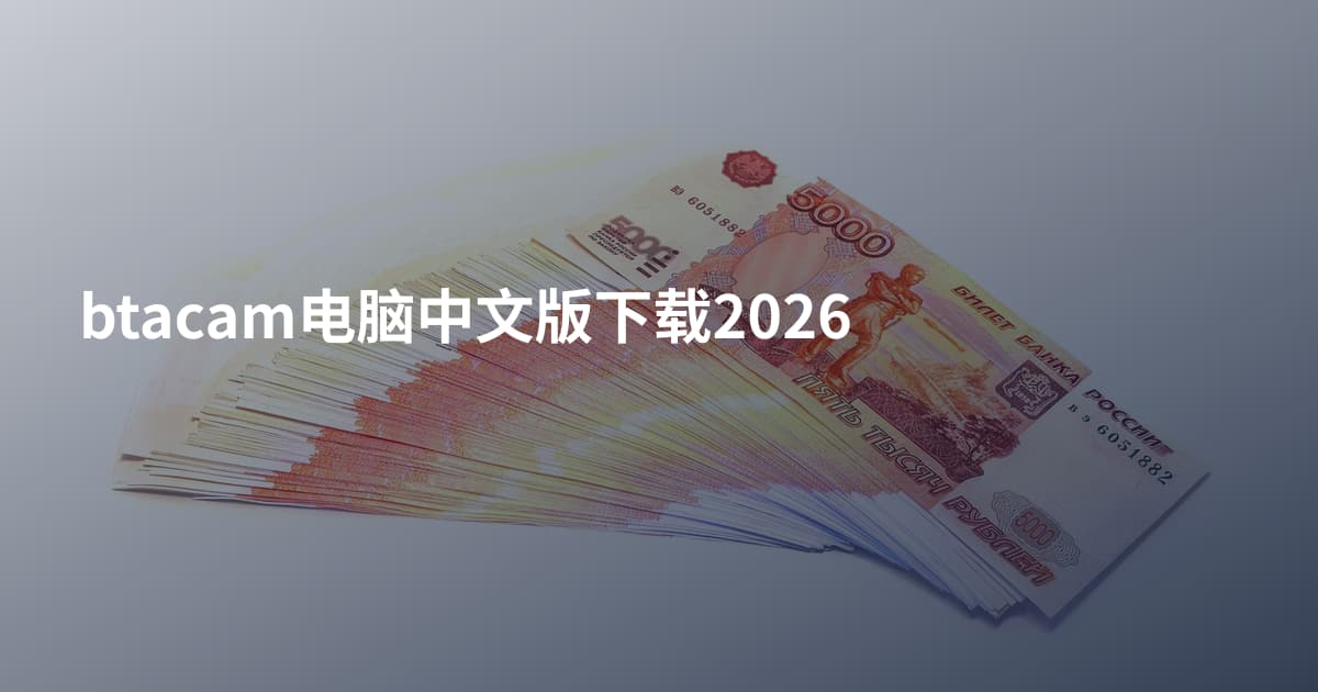 btacam电脑中文版下载2026