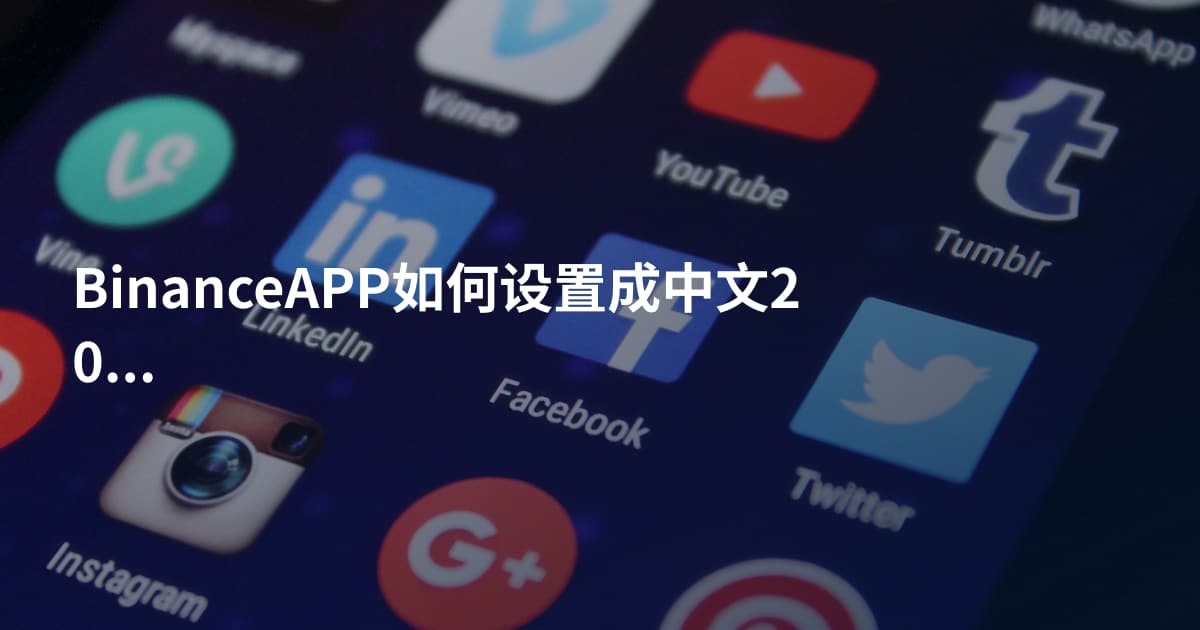 BinanceAPP如何设置成中文2026