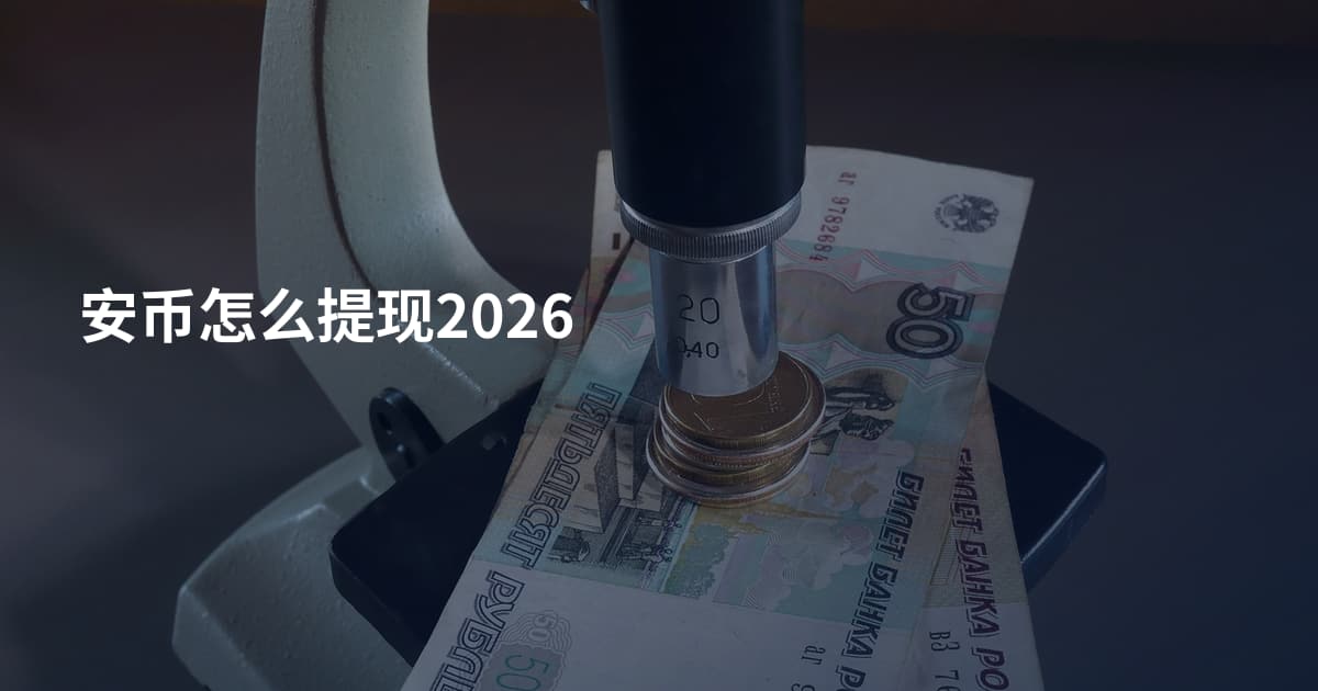 安币怎么提现2026