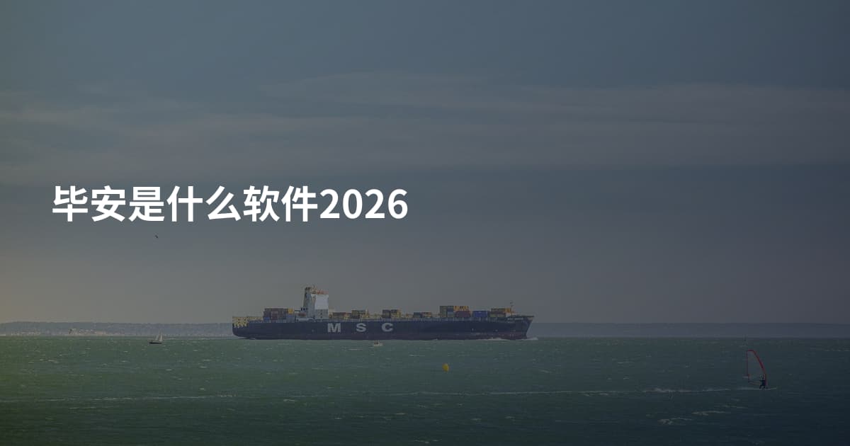 毕安是什么软件2026