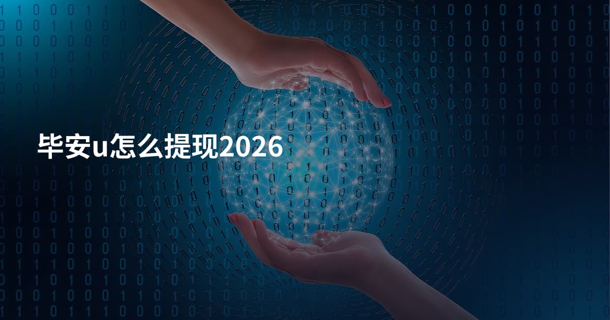 毕安u怎么提现2026