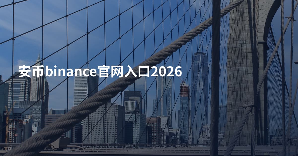 安币binance官网入口2026