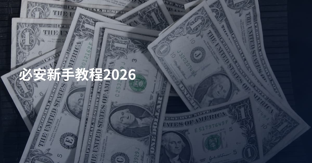 必安新手教程2026