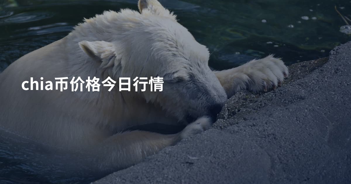 chia币价格今日行情