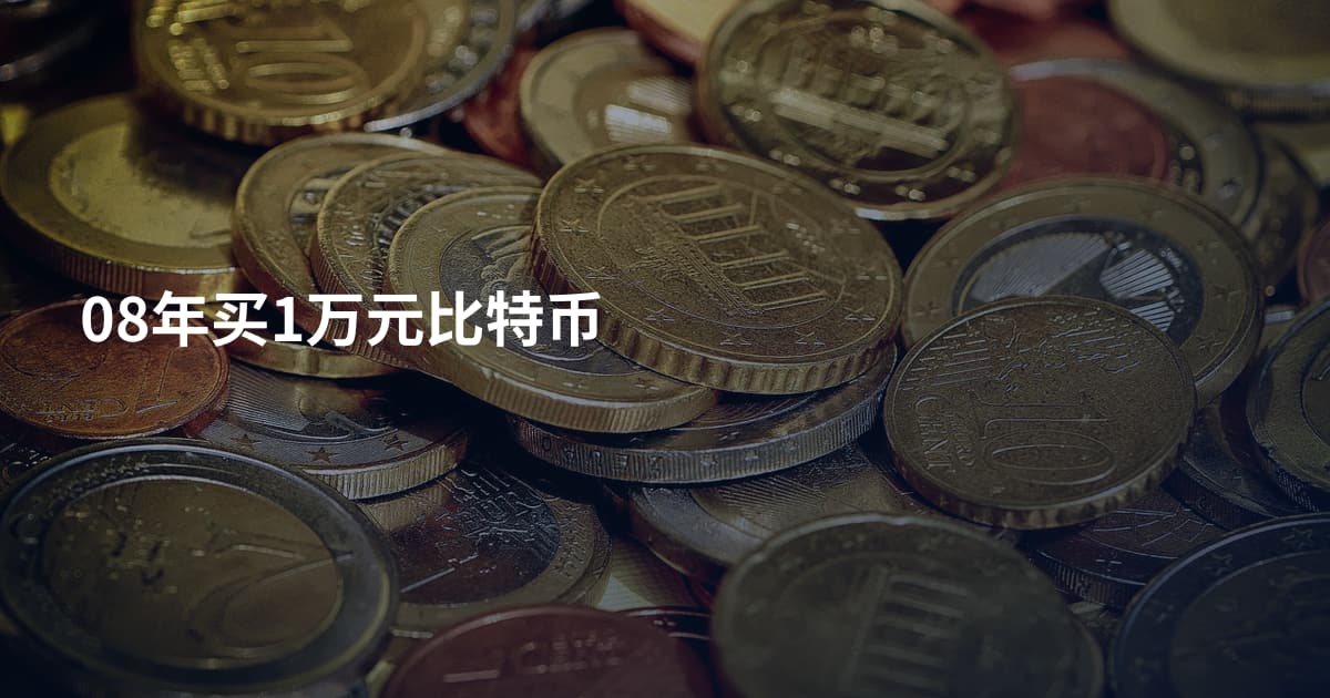 08年买1万元比特币