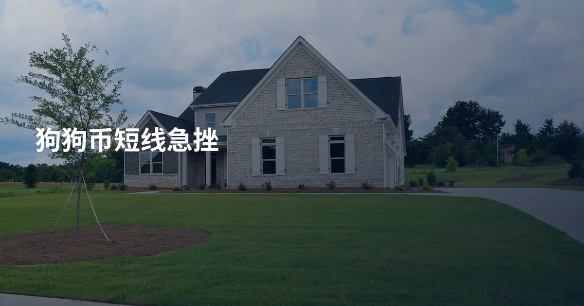 狗狗币短线急挫