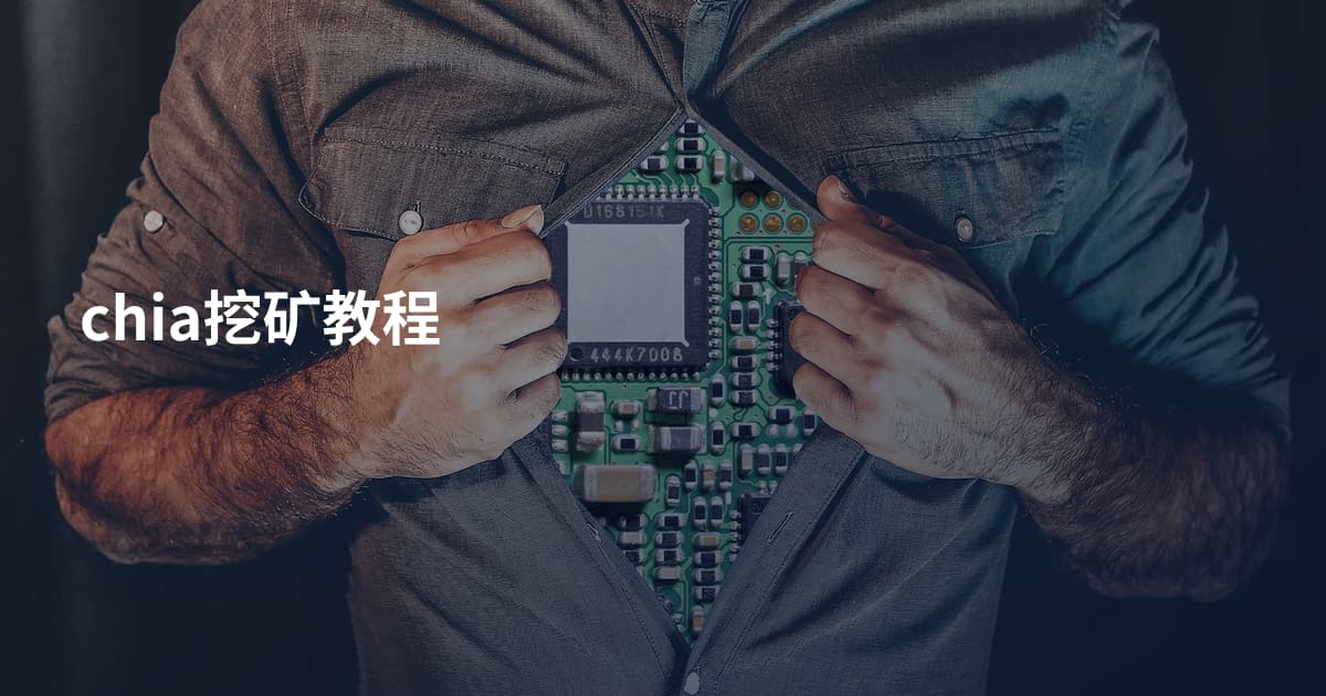 chia挖矿教程