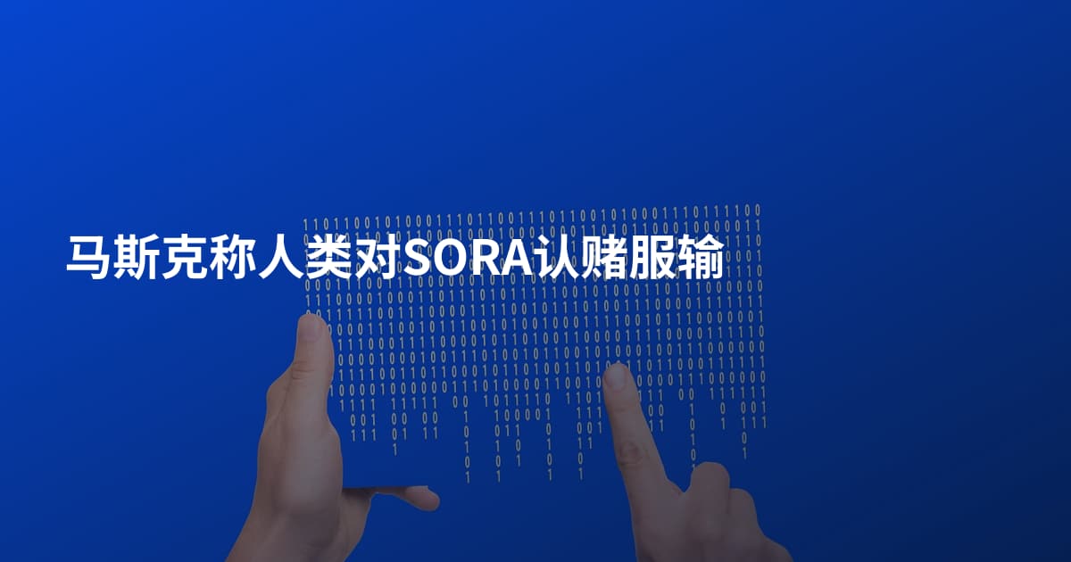 马斯克称人类对SORA认赌服输