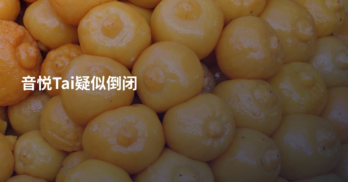 音悦Tai疑似倒闭