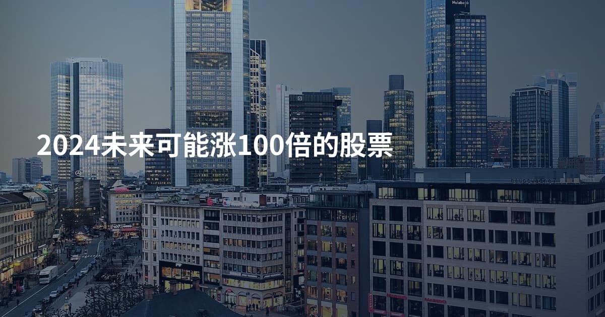 2024未来可能涨100倍的股票