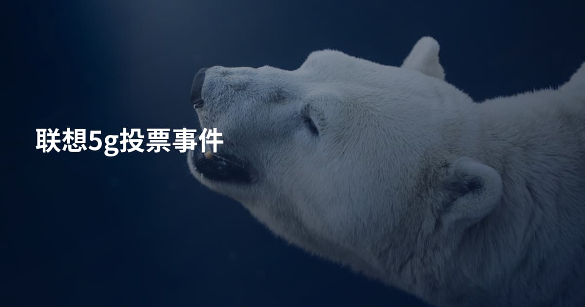 联想5g投票事件