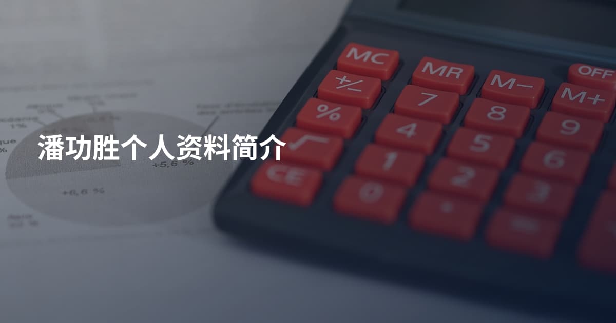 潘功胜个人资料简介