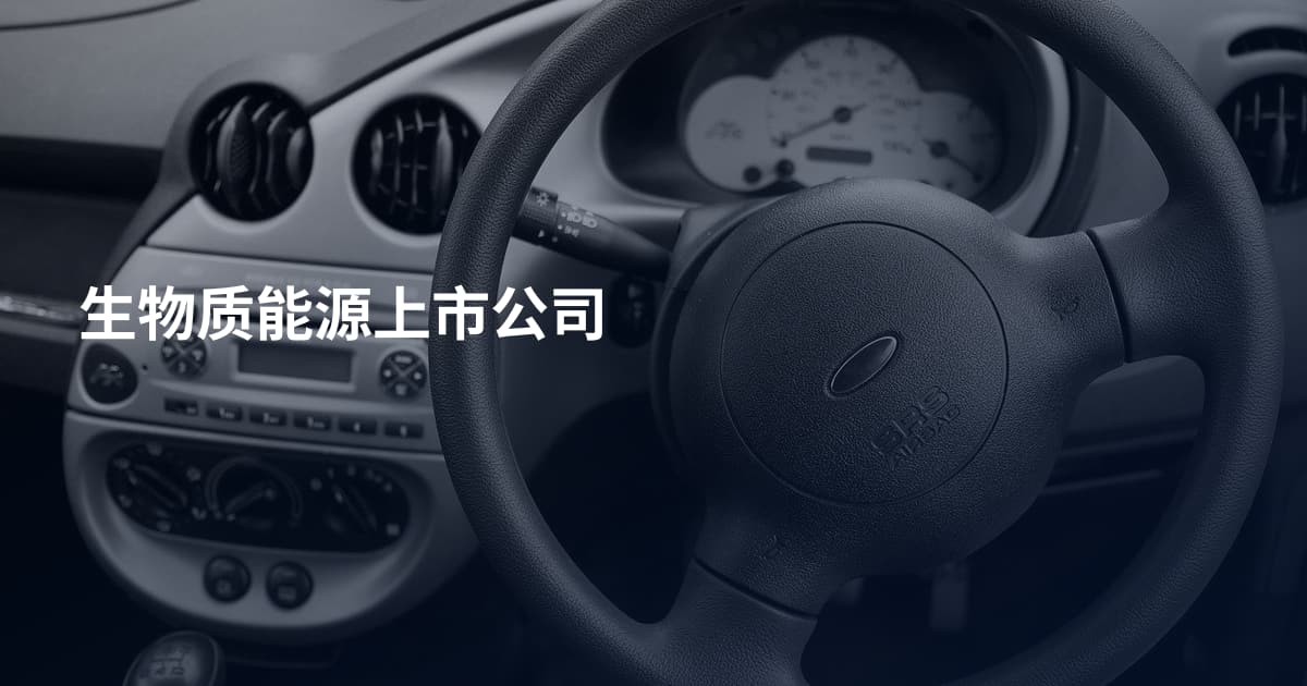 生物质能源上市公司