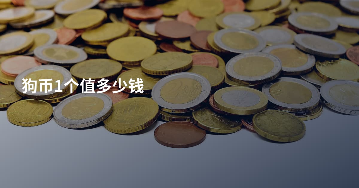 狗币1个值多少钱