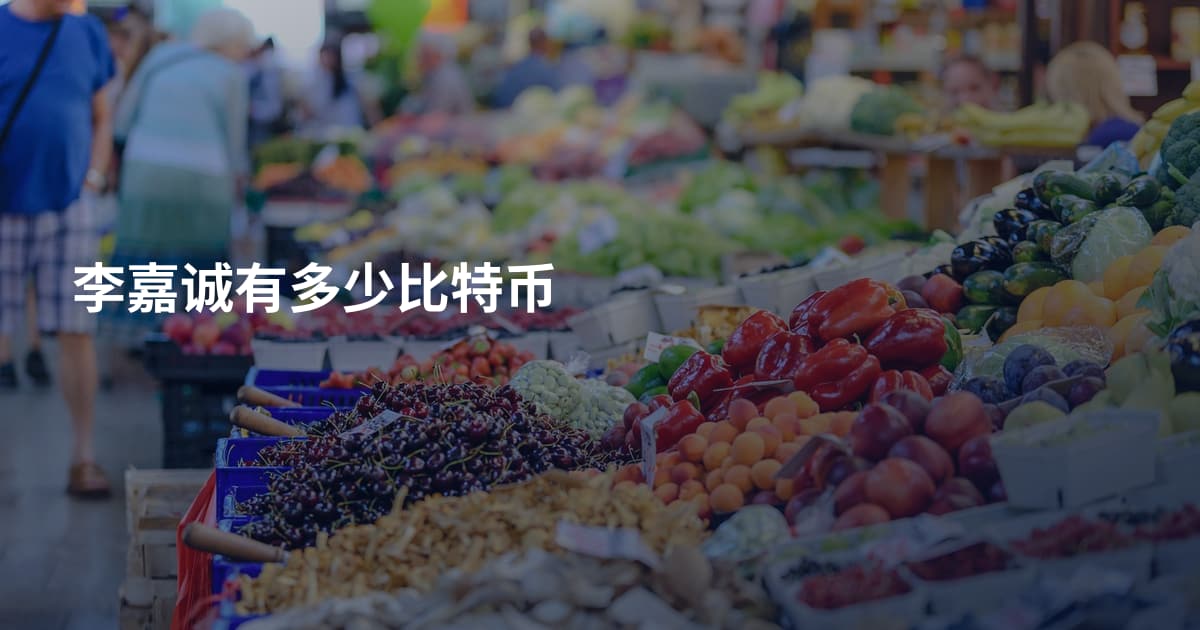 李嘉诚有多少比特币