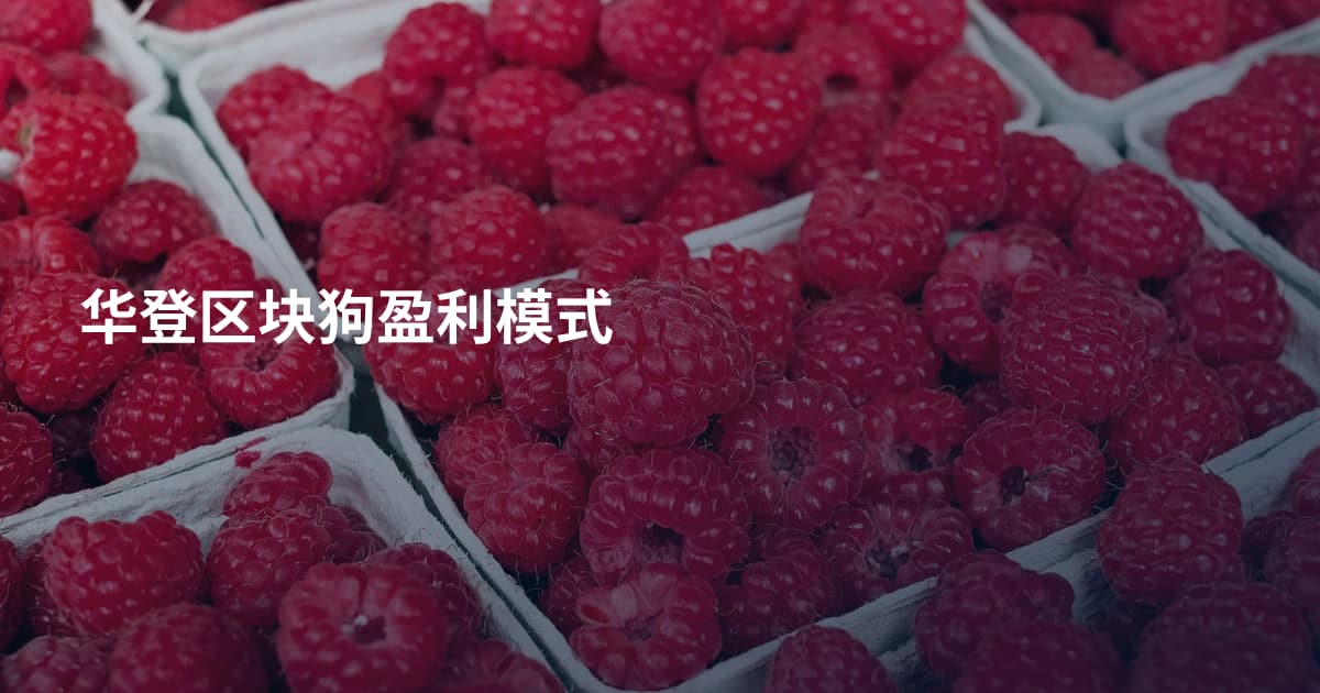 华登区块狗盈利模式
