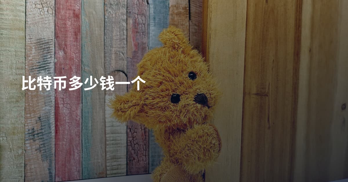 比特币多少钱一个