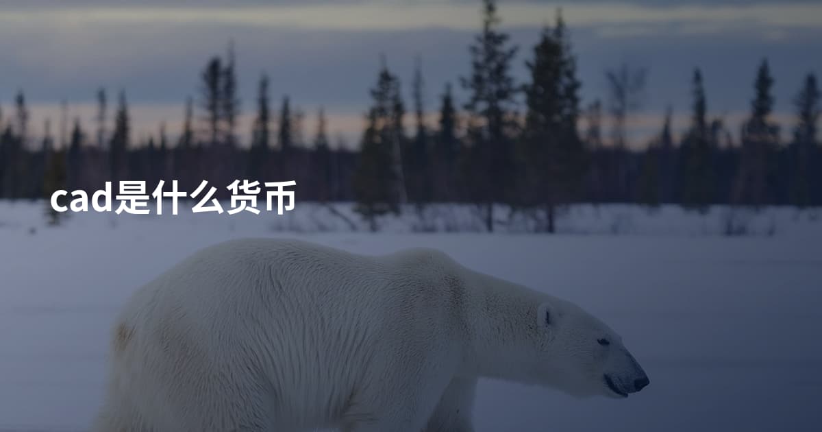 cad是什么货币