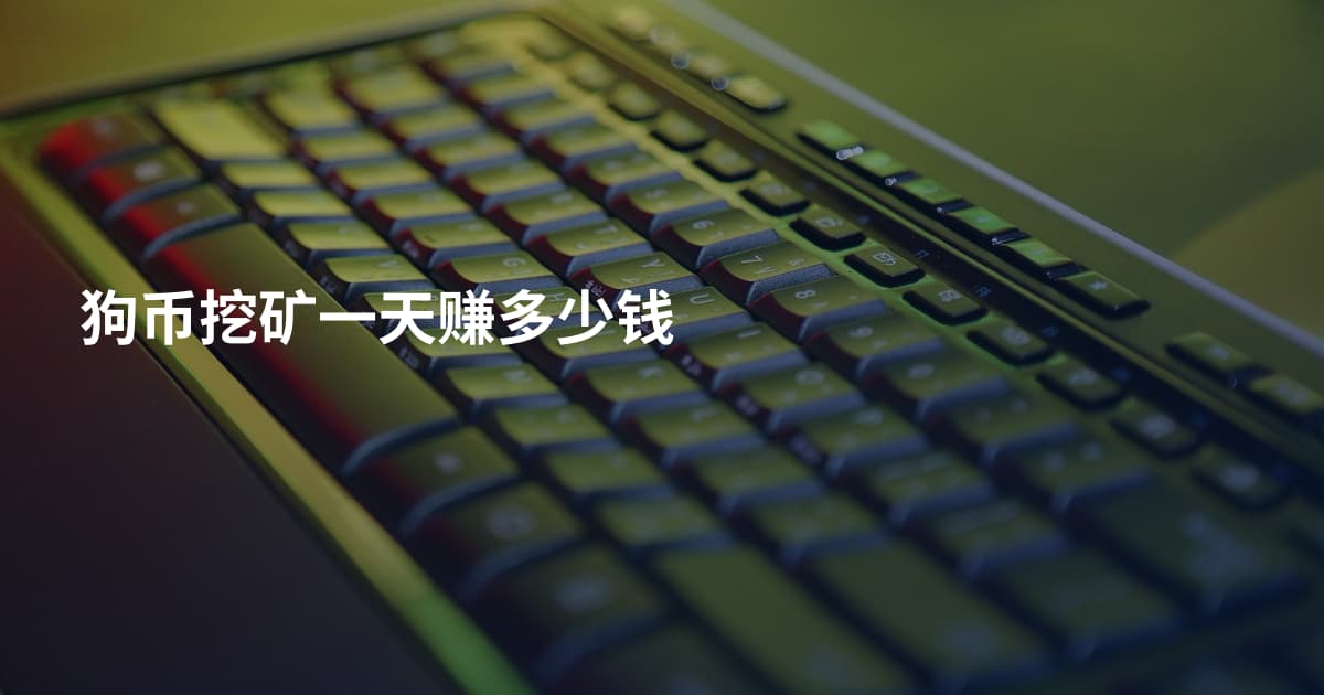 狗币挖矿一天赚多少钱