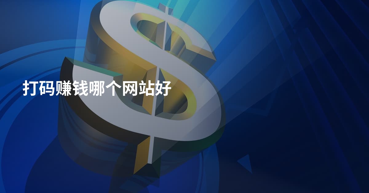 打码赚钱哪个网站好