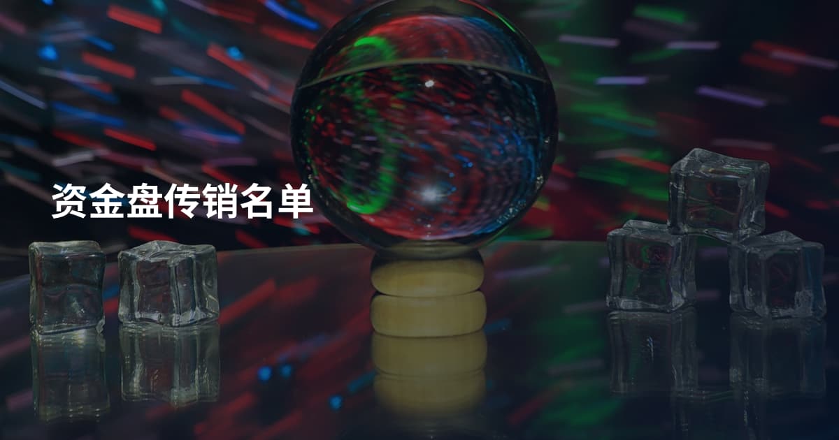 资金盘传销名单
