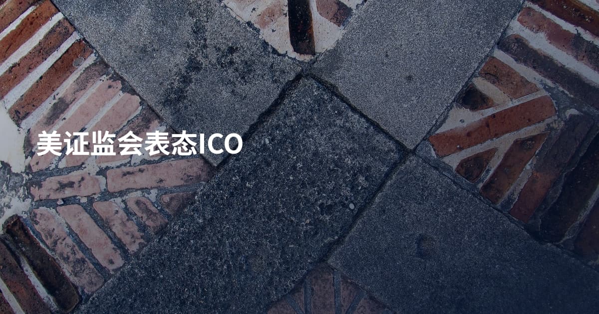 美证监会表态ICO