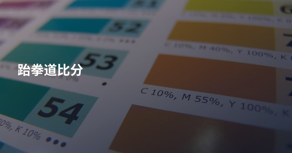 跆拳道比分