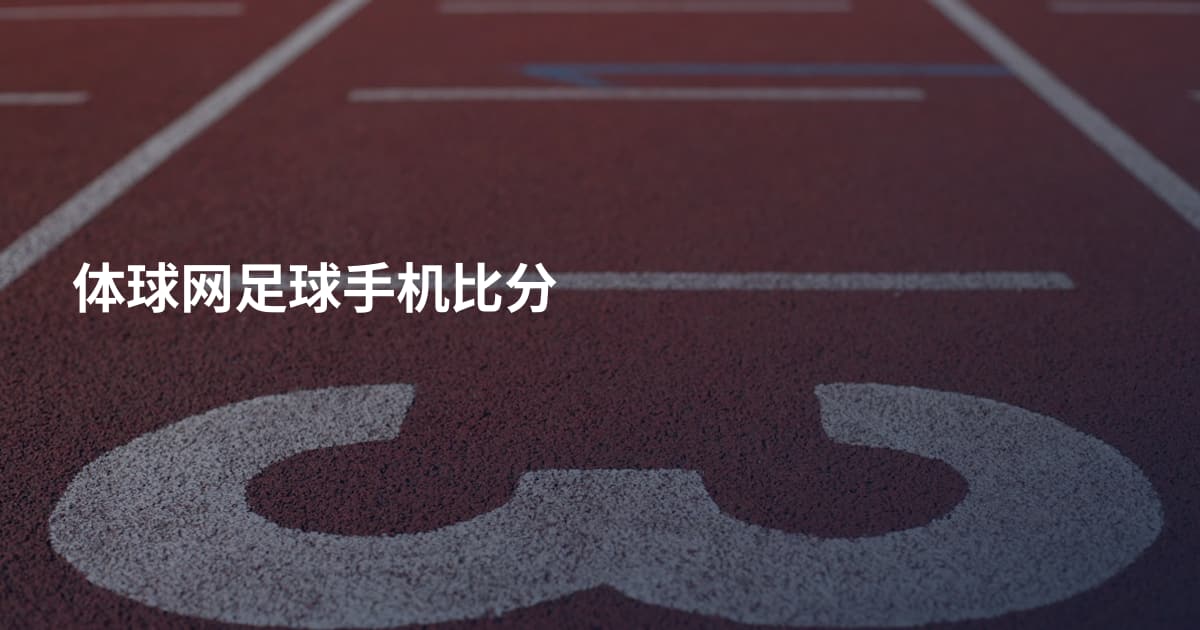 体球网足球手机比分