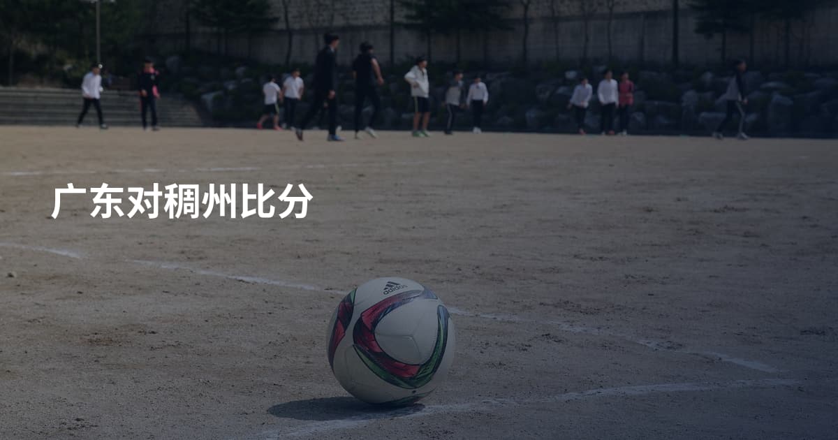广东对稠州比分