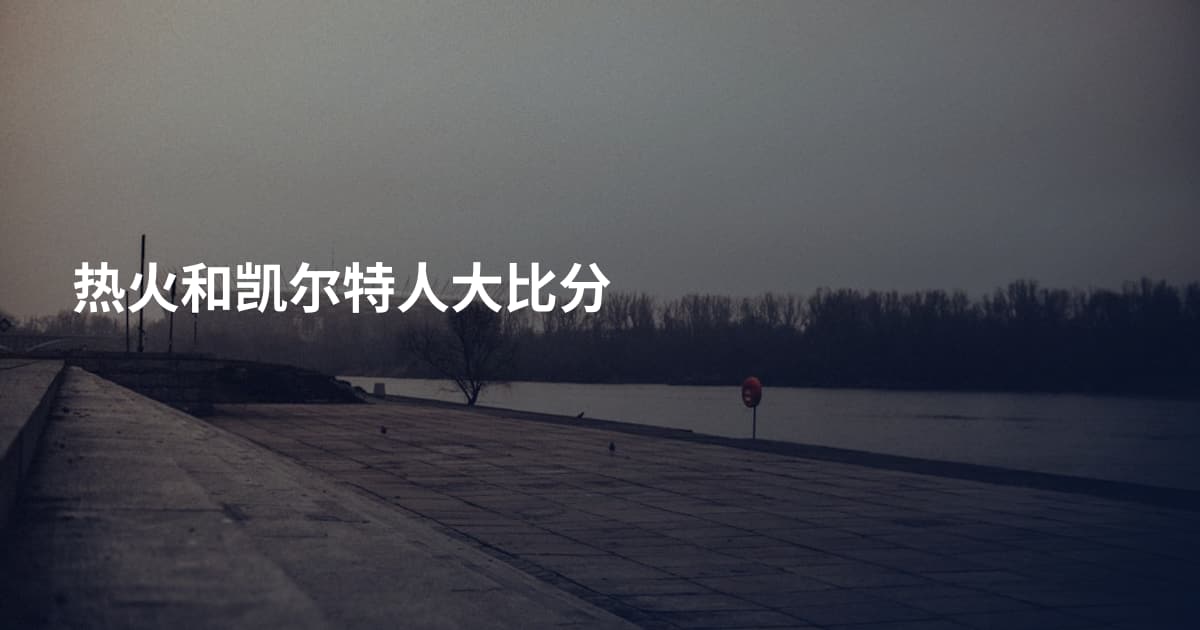 热火和凯尔特人大比分