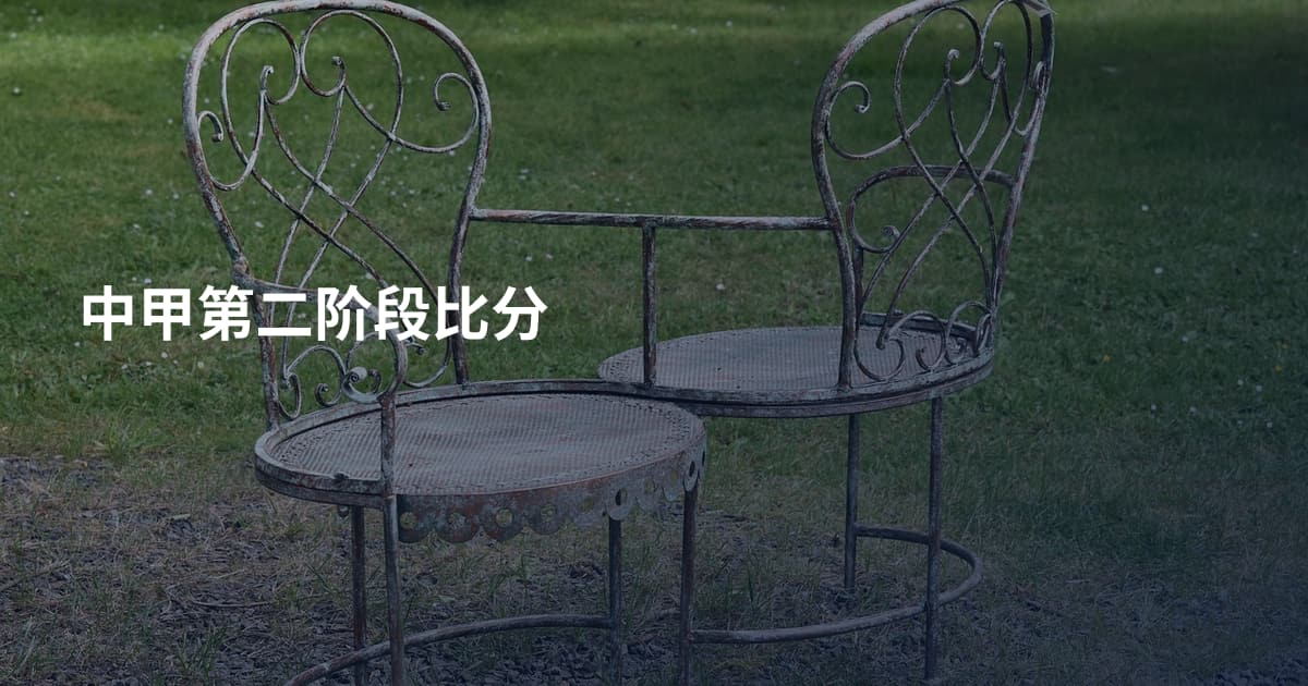 中甲第二阶段比分
