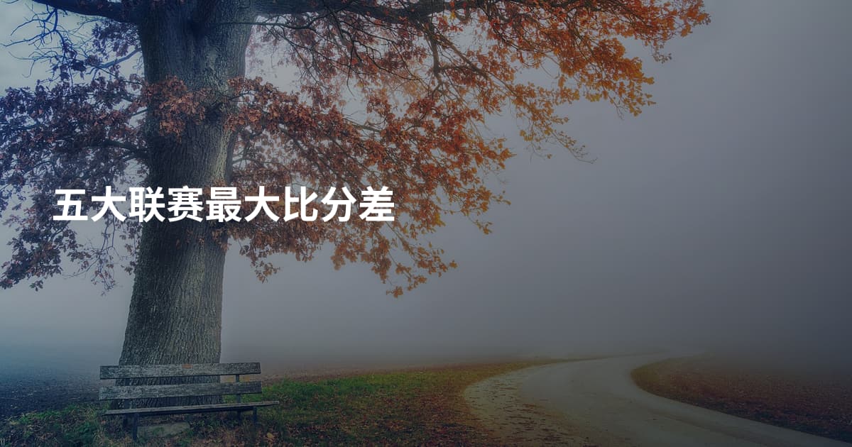 五大联赛最大比分差