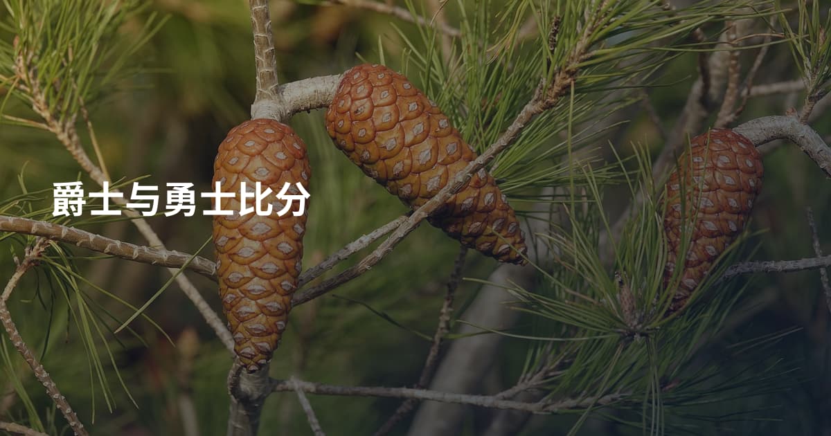 爵士与勇士比分