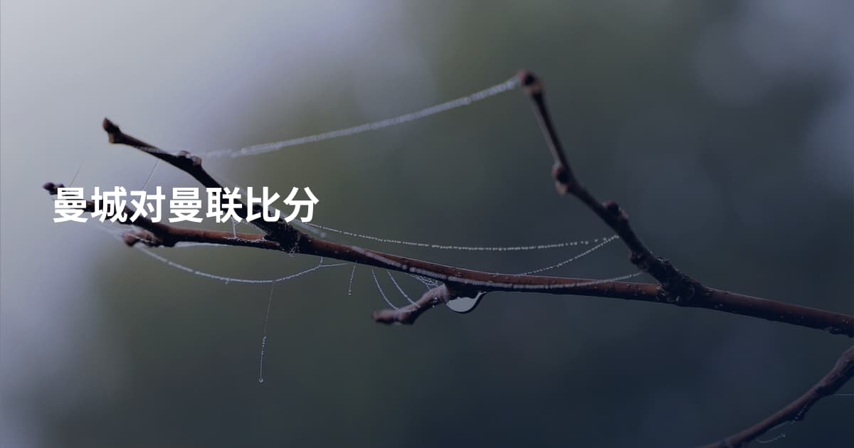 曼城对曼联比分