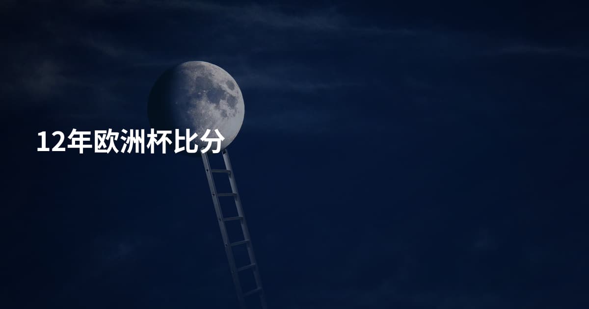 12年欧洲杯比分