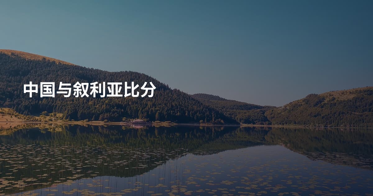 中国与叙利亚比分