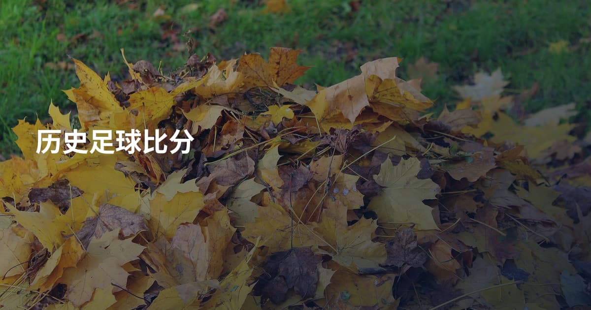 历史足球比分