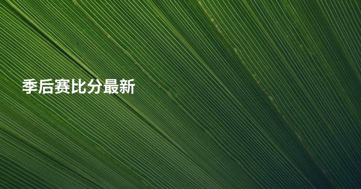 季后赛比分最新